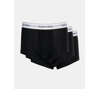 Calvin Klein 3 Pack Low Rise Mens Trunks - Black/Black/Black - M