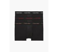 Calvin Klein 3 Pack Low Rise Trunks - Cotton Stretch , Black