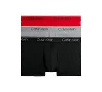 Calvin Klein 3 Pack Low Rise Trunks - Micro Stretch Black, Convoy, Red Ga size XXL | Underwear Outlet | Men | Black XXL