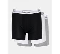 Calvin Klein Men's Icon Boxer Brief - 3 Pack Black/White/Grey Heather