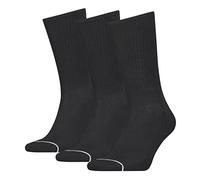 Calvin Klein 3-Pack Men's Cotton Blend Athleisure Sports Socks, Black One Size