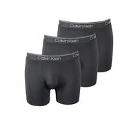 Calvin Klein 3-Pack Microfiber Stretch Boxer Briefs, Black - Small