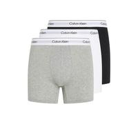 Calvin Klein 3-Pack Modern Cotton Boxer Briefs, Black/Grey/White - Small