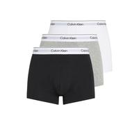 Calvin Klein 3-Pack Modern Cotton Boxer Trunks, Black/Grey/White - Small