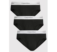 Calvin Klein 3 Pack of Icon Cotton Stretch Hip Briefs, Black, Size 2Xl, Men Black