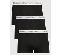 Calvin Klein 3 Pack Low Rise Mens Trunks - Black/Black/Black - M