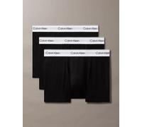 Calvin Klein 3 Pack Relaxed Dart Trunks - Icon Cotton Stretch, Black