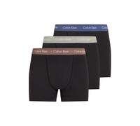 Calvin Klein 3 Pack Trunks - Cotton Stretch B- R Iris, Grey Heat, Dusty T size S | Underwear Outlet | Men | Purple S