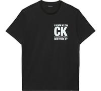 Calvin Klein Men's SS 30s WHSL SP CK Corner Graphic LV04RE819G, Black, S