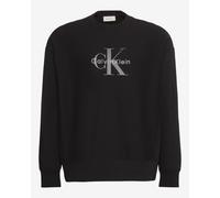 Calvin Klein 350terry Monologo Sweatshirt Black - L
