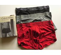 CALVIN KLEIN 3PACK MICROFIBER STRETCH LOW RISE TRUNK RRP £46 SMALL
