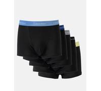 Calvin Klein 5 Pack Icon Cotton Stretch Mens Relaxed Fit Trunks - Grey/Green/Blue/Light Blue/Black - Grey/Green/Blue/Light Blue/Black - XL