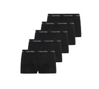 Calvin Klein 5-Pack Low-Rise Cotton Stretch Boxer Trunks, Black - Small