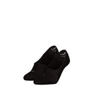 Calvin Klein Socks Women's Mid Cut Shiny Logo Sock, Black, 39 to 42 (Pack of 2)