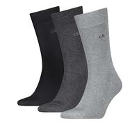 Calvin Klein 8719965009202 CK Men Socks 3 Pairs, grey melange, 43-46