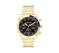 Calvin Klein Analogue Multifunction Quartz Watch for Men CK Flex Collection with Gold Colored Stainless Steel Bracelet - 25200465