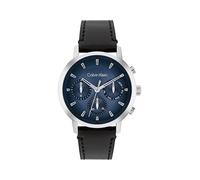 Calvin Klein Analogue Multifunction Quartz Watch for Men Gauge Collection with Black Leather Strap - 25200497