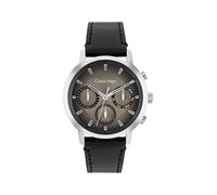 Calvin Klein Analogue Multifunction Quartz Watch for Men Gauge Collection with Black Leather Strap - 25200496