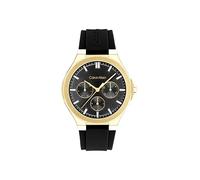 Calvin Klein Analogue Multifunction Quartz Watch for Women Vibrancy Collection with Black Silicone Bracelet - 25100107