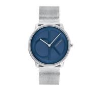 Calvin Klein Analogue Quartz Watch for Men and Women Iconic MESH - 40MM Collection with Silver Stainless Steel Mesh Bracelet - 25200031