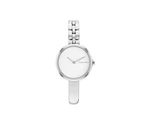 Calvin Klein Analogue Quartz Watch for Women Bangled Collection with Silver Stainless Steel Bracelet - 25200278