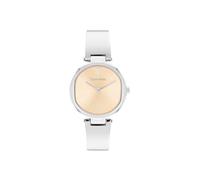 Calvin Klein Analogue Quartz Watch for Women CK Elevated Collection with Silver Stainless Steel Bracelet - 25200311