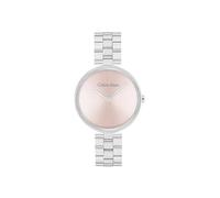 Calvin Klein Analogue Quartz Watch for Women Gleam Collection with Silver Stainless Steel Bracelet - 25100015