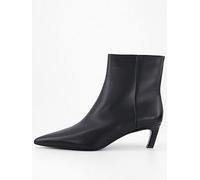 Calvin Klein Ankle Boot With Kitten Heel, Black, Size 36, Women Black