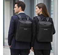 Calvin Klein Backpack Men Black Vegan Leather Laptop 13 K50K510811 38x30x13