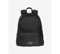 Calvin Klein Backpack Bold Round, Nylon with Monogram Logo, Black, One Size