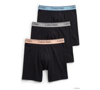 Calvin Klein Boxer Brief 3-pack Black Bodies W/gulf Blue/light Cas size M | Underwear Outlet | Men | Black M