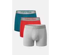 Calvin Klein Boxer Brief 3-pack Vermillion Brown/harbor Mist/teal size M | Underwear Outlet | Men | Brown M