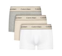 Calvin Klein Boxer Shorts 3 Pack Heritage Cotton Stretch in Oyster Grey / White