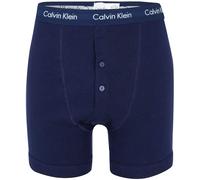 Calvin Klein Men's Refreshed Grey Box Boxer Briefs, Blue (Ink), Large