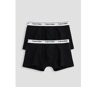 Calvin Klein Boys 2 Pack Modern Cotton Trunk, Black, Size Age: 12-14 Years Black