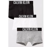 Calvin Klein Boys 3 Pack Intense Power Trunk, Multi, Size Age: 8-10 Years Print