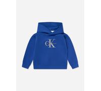 Calvin Klein Boys Light Monologo Hoodie in Blue - Blue - 16 Yrs