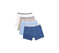 Calvin Klein Boys' Underwear Boxer Briefs 4 Pair Value Pack, Blue Grey White Basics, M