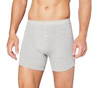 Calvin Klein - Calvin Klein Boxer Brief - Button Fly - Long Leg Boxers for Men - Mens Boxer Shorts - Boxer Shorts Men - Pack of 1 - Grey - Medium