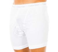 Calvin Klein - Calvin Klein Boxer Brief -Button Fly - Long Leg Boxers for Men - Mens Boxer Shorts - Boxer Shorts Men - Pack of 1 - White - Extra Large