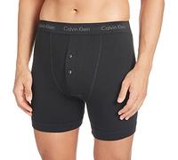 Calvin Klein - Calvin Klein Boxer Brief - Button Fly - Long Leg Boxers for Men - Mens Boxer Shorts - Boxer Shorts Men - Pack of 1 - Black - Large