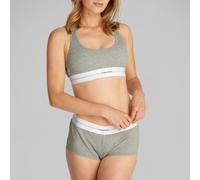 Calvin Klein Calvin Klein COTTON MODAL RIB Womens Bralette Grey Heather - S - Grey