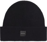 Calvin Klein Cashmere Chunky Open Rib Beanie TG. One Size BEH - PVH Black One Size, BEH - PVH BLACK, One Size, BEH - PVH BLACK, One Size