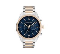 Calvin Klein Chronograph Quartz Watch for Men CK Force Collection with Stainless Steel Bracelet