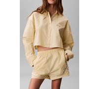 Calvin Klein Ck Graphic Cropped Sleep Top Sera Stripe Pear Sorbet size M | Pyjamas Outlet | Women | Green M