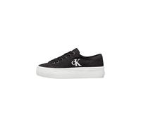 Calvin Klein CK Jeans Women Vulc Flatform Low CV MG YW0YW01763 Low Top, Black, 7.5 UK