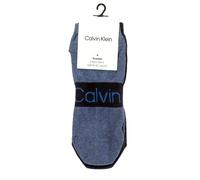 CALVIN KLEIN CK | Mens 2 PAIRS Blue Denim Trainer Socks | Size UK 6-8 EU 39-42