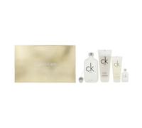 Calvin Klein CK One Gift Set Eau De Toilette 200ml + Body Lotion 200ml + Shower Gel 100ml + Eau De Toilette 15ml
