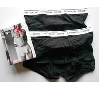 CALVIN KLEIN CK1 2PACK COTTON STRETCH TRUNK BLACK MEDIUM