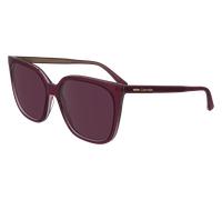 Calvin Klein CK24509S 613 Woman Sunglasses Acetate Red Violet Squared Normal Normal